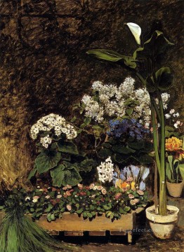Flores Painting - Flores mixtas de primavera del maestro impresionista Pierre Auguste Renoir